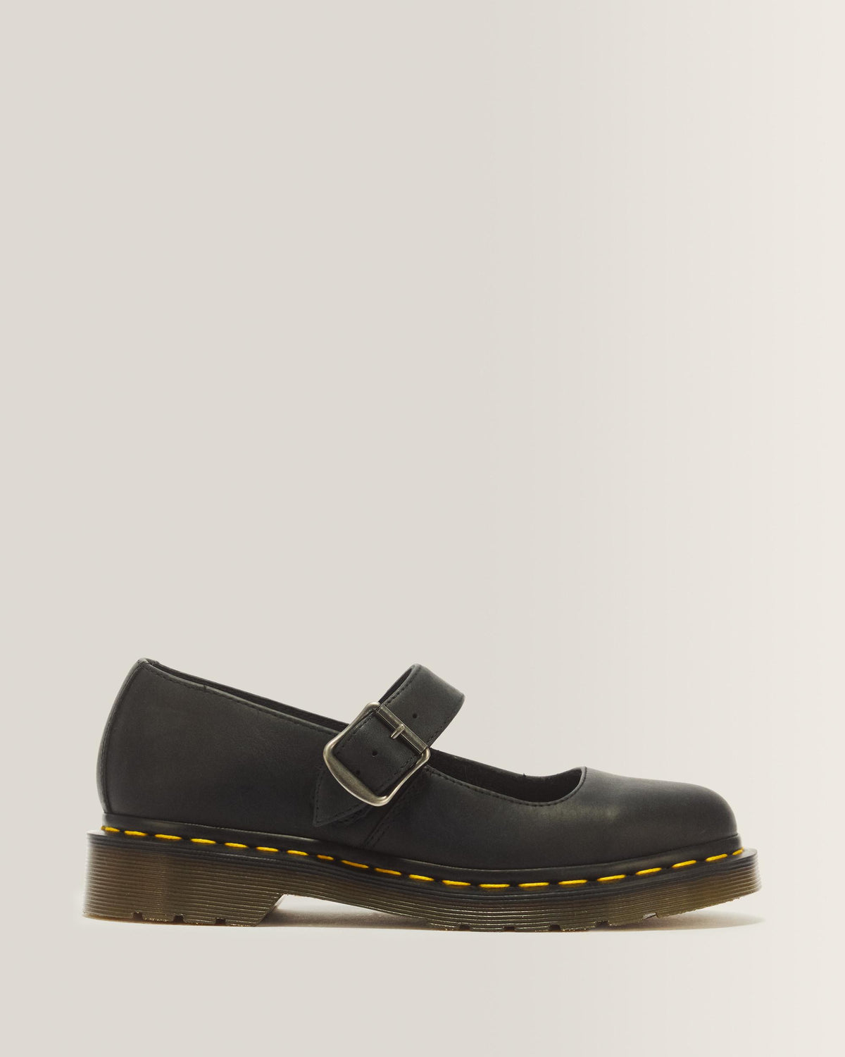 Mariel II Leather Mary Jane Shoes - Black