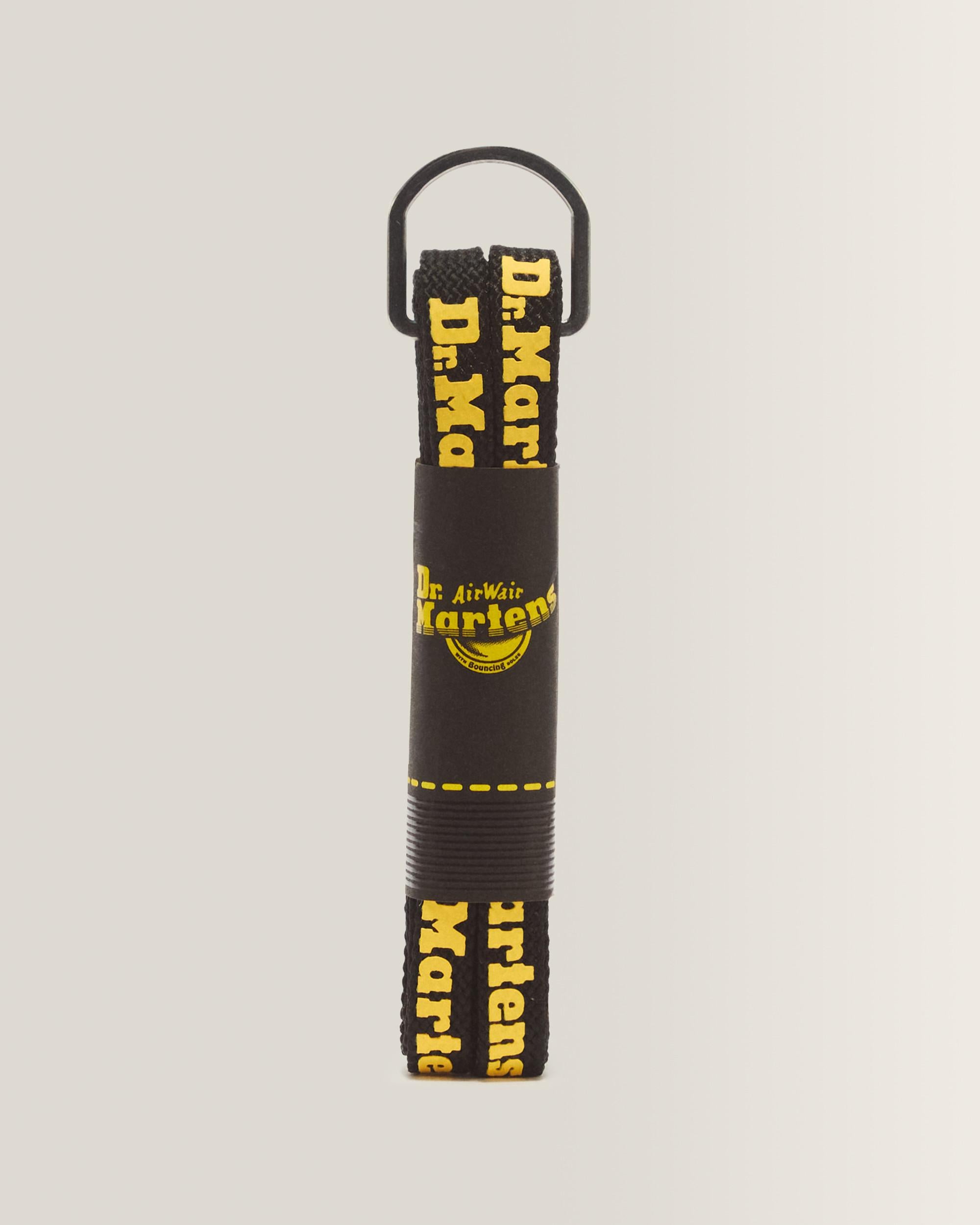 55 Inch Flat Shoe Laces (8-10 Eye) - Black+Yellow