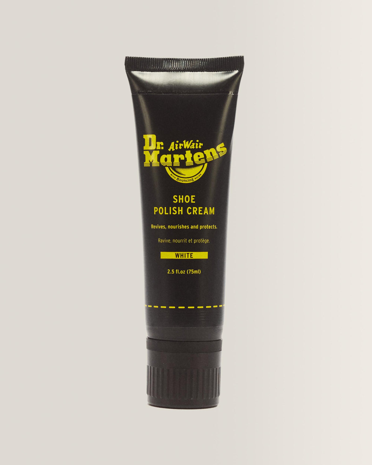 Black Shoe Polish Cream 75ml Tube - Black